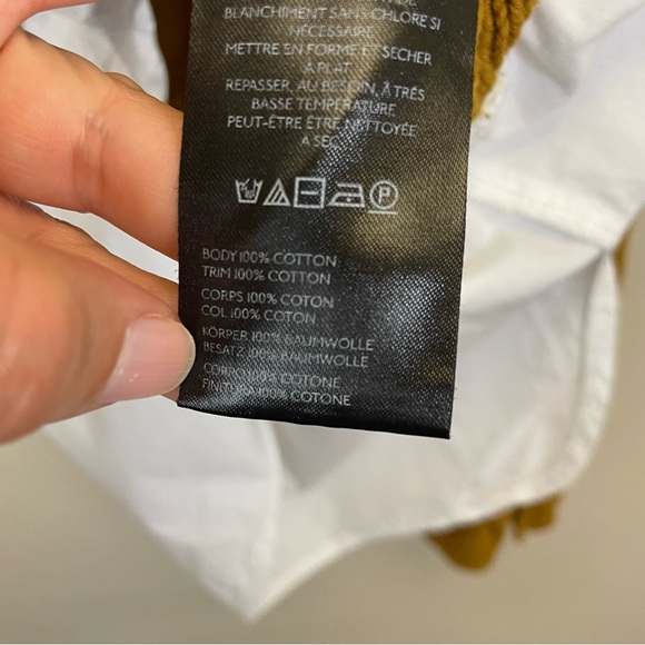 Anthropologie Pilcro Cable Twofer Crewneck Layered Sweater in Copper Size Medium - Picture 12 of 13